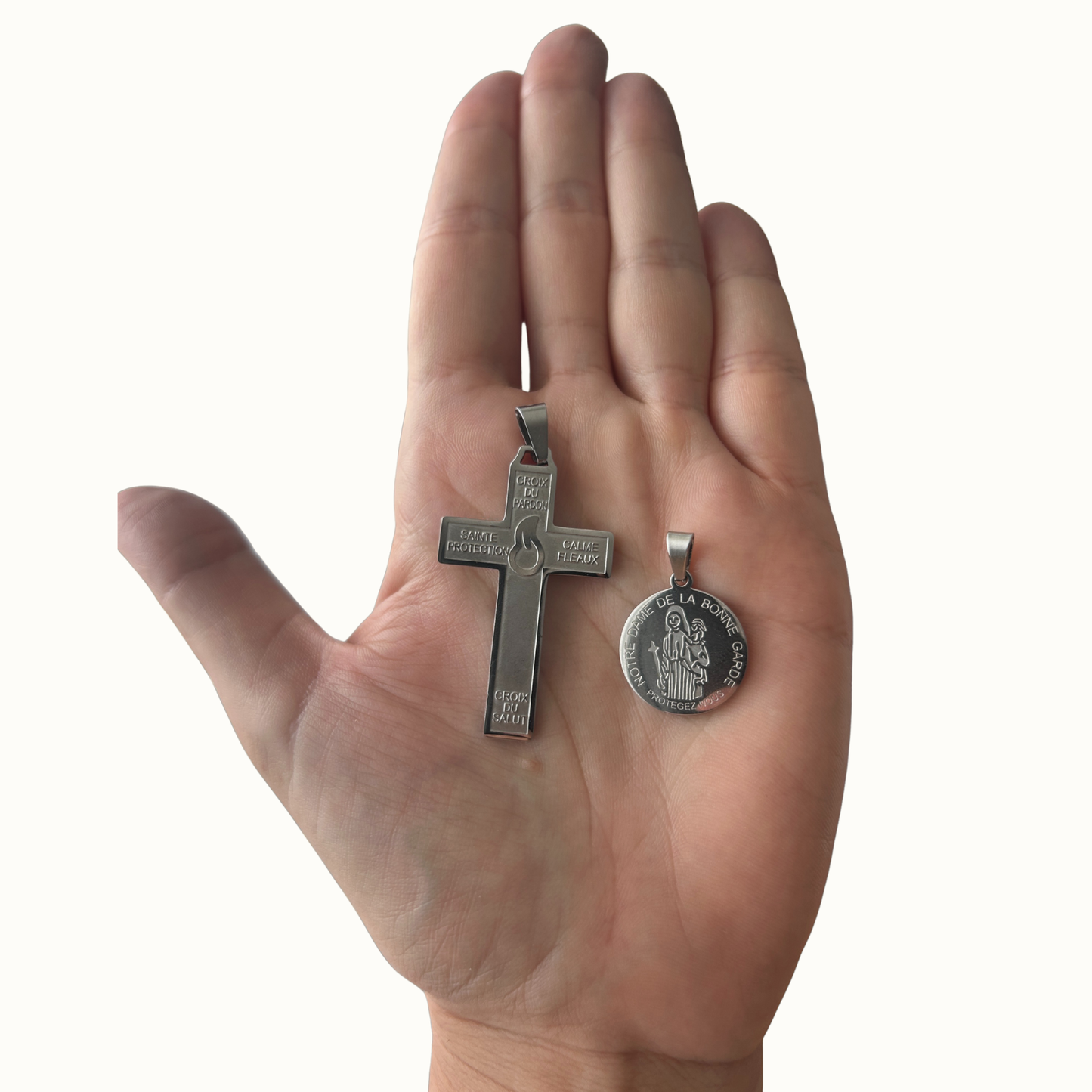 Cross of Pardon & Medal of Our Lady of Bonne Garde | Bundle of Protection