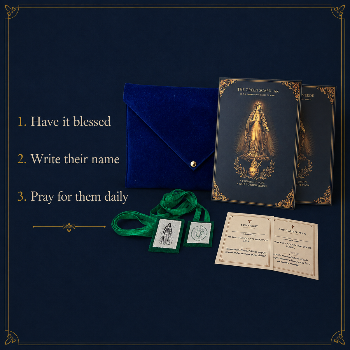 The Green Scapular Pack | One for You, One for Someone You Love