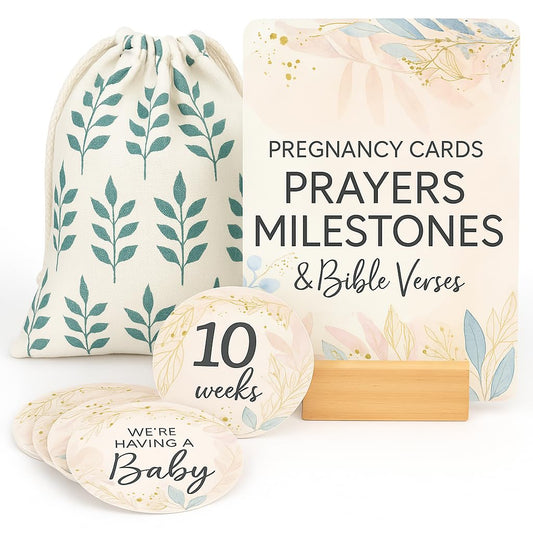Pregnancy Prayer Cards with Milestone Cards