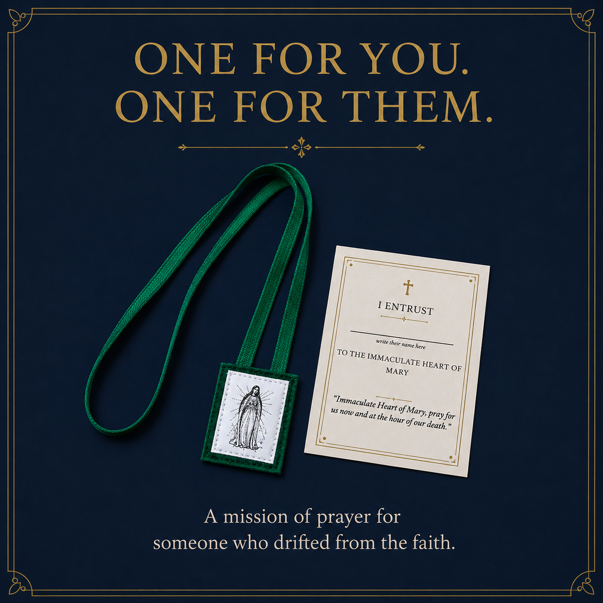 The Green Scapular Pack | One for You, One for Someone You Love