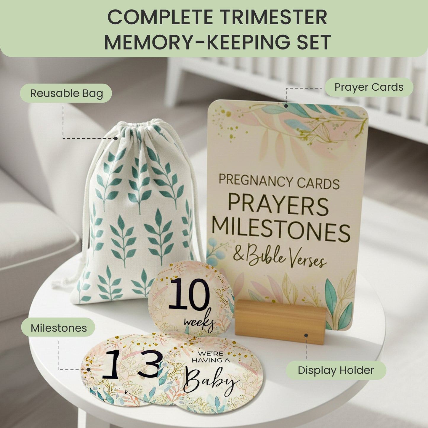 Pregnancy Prayer Cards with Milestone Cards
